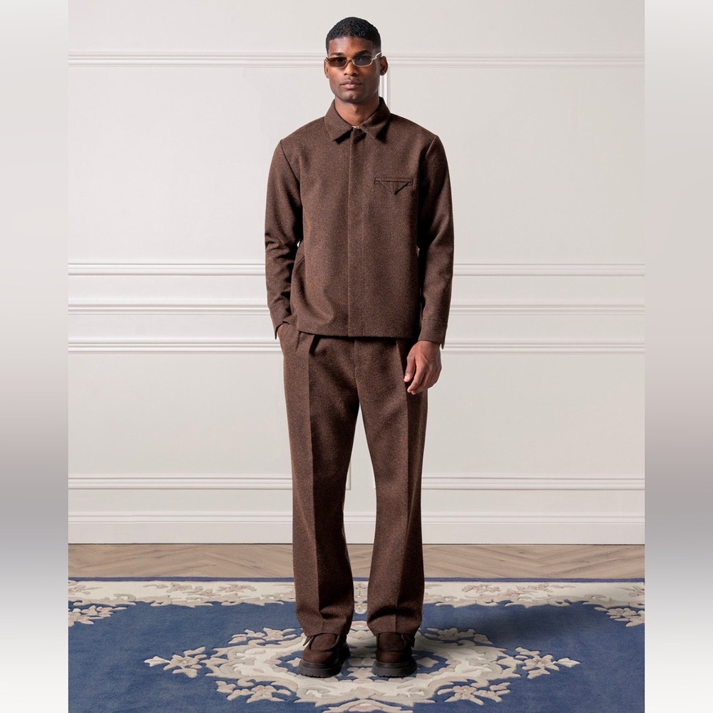 Brown Two-Piece Suit Set - Picture 3 of 11